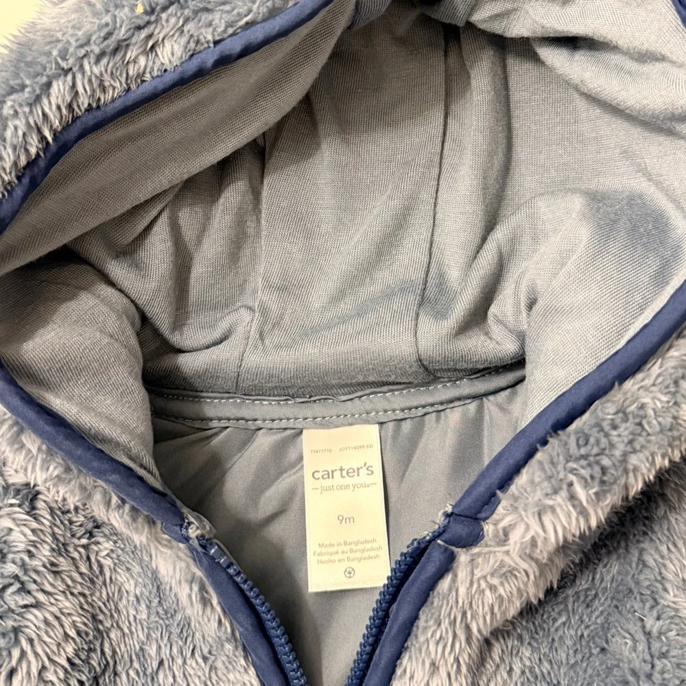 Carter's Fuzzy Blue‎ Puffer Jacket